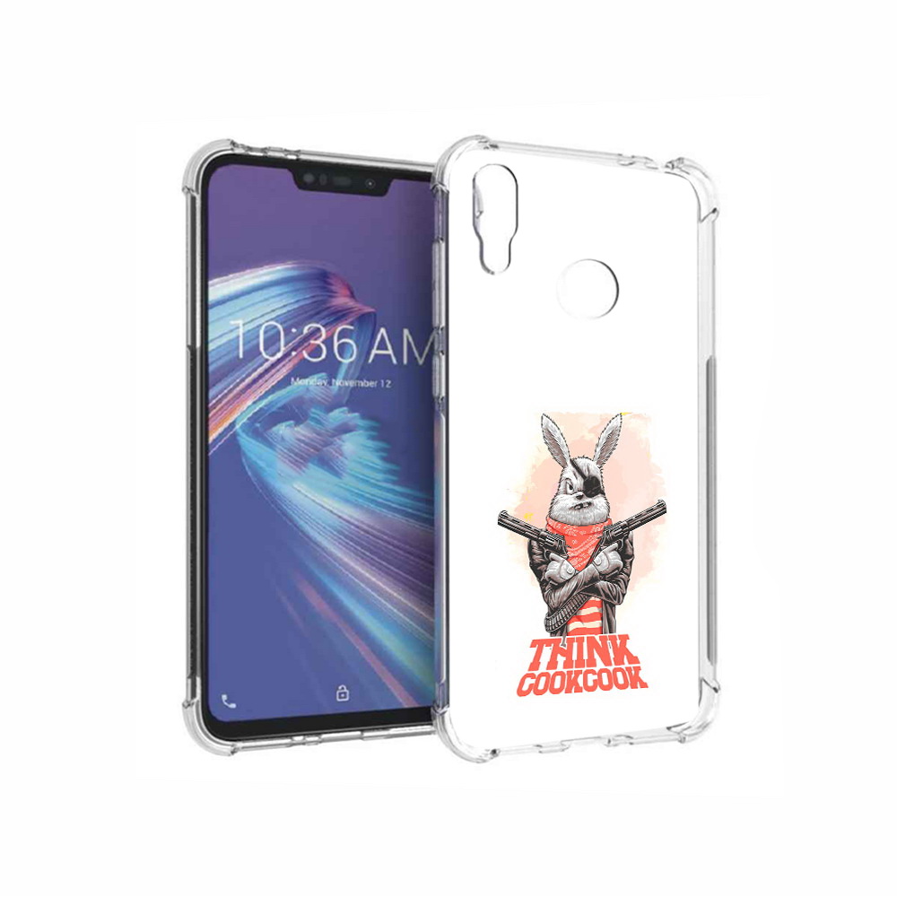 

Чехол MyPads Tocco для Asus ZenFone Max M2 (ZB633KL) кролик пират, Прозрачный, Tocco