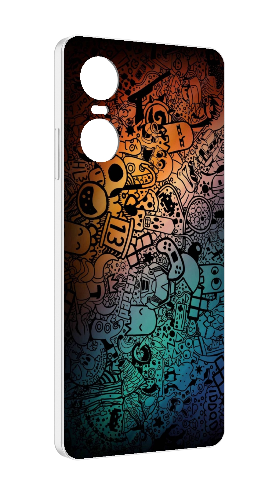 

Чехол MyPads стикеты в тени для Tecno Pop 6 Pro, Прозрачный, Tocco