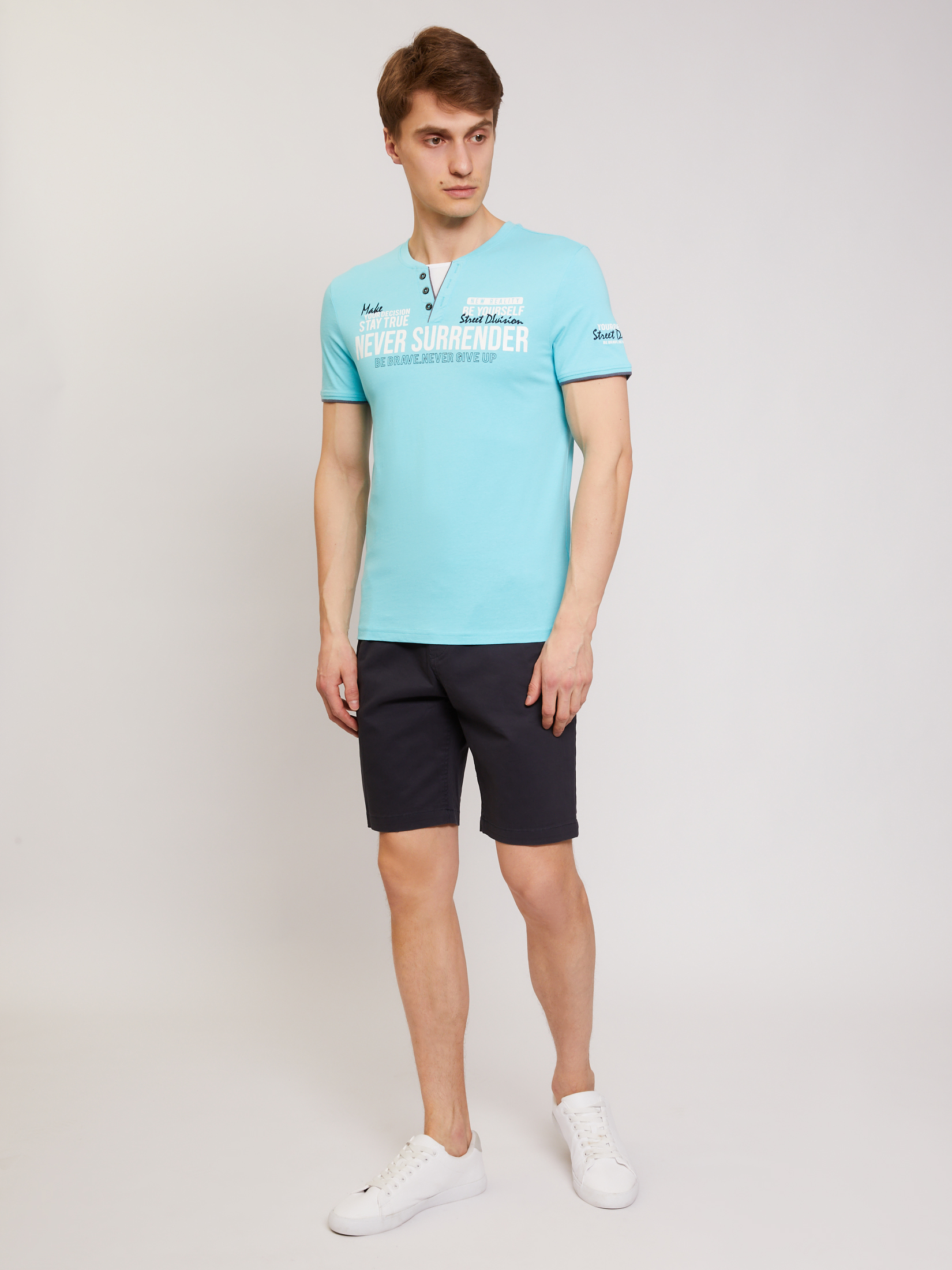 

Футболка мужская z0112432730136000 Zolla бирюзовая 2XL