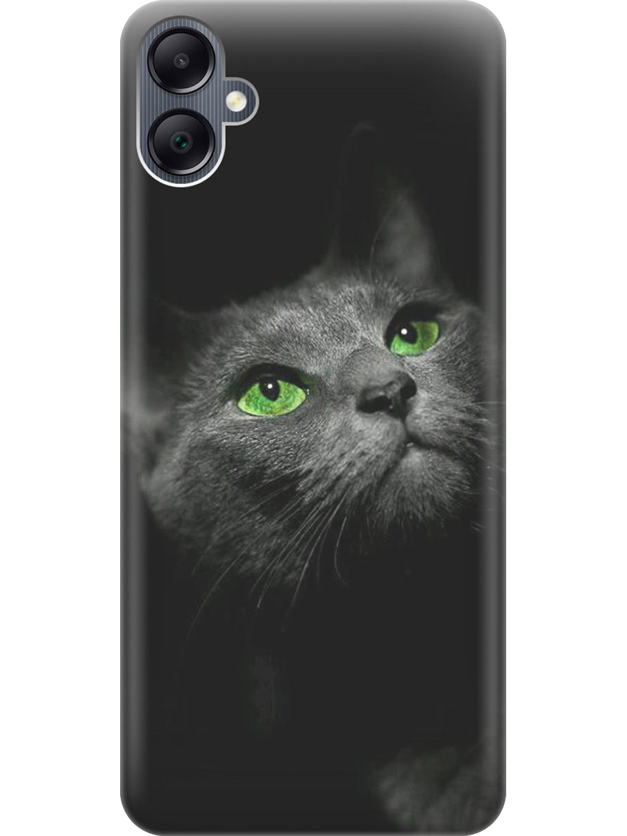 

Силиконовый чехол на Samsung Galaxy A05 с принтом "Зеленоглазая кошка", Прозрачный;зеленый;серый;черный, 776582611