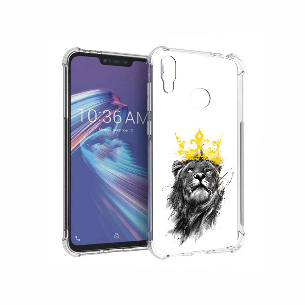 

Чехол MyPads Tocco для Asus ZenFone Max M2 (ZB633KL) король-лев, Прозрачный, Tocco