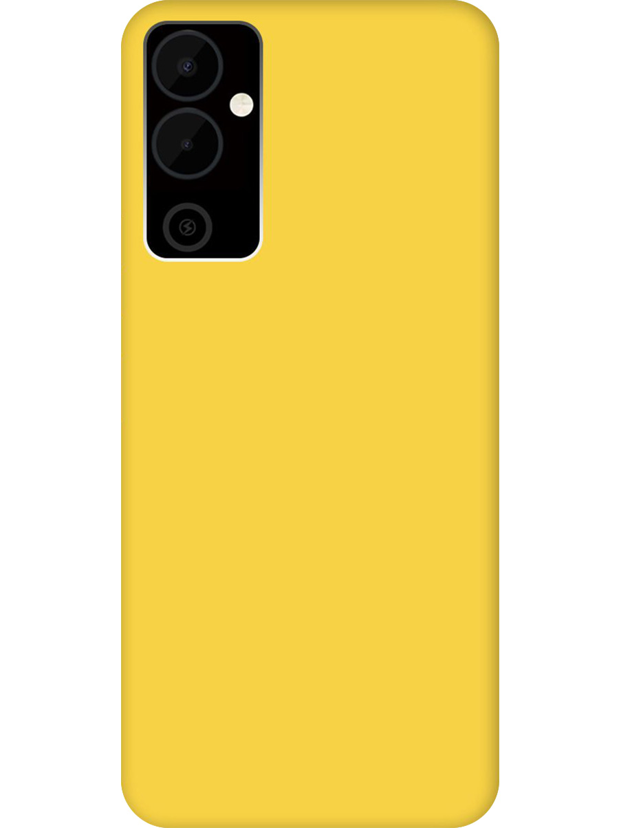 

Силиконовый чехол на Tecno Pova Neo 2 матовый желтый, 778682421