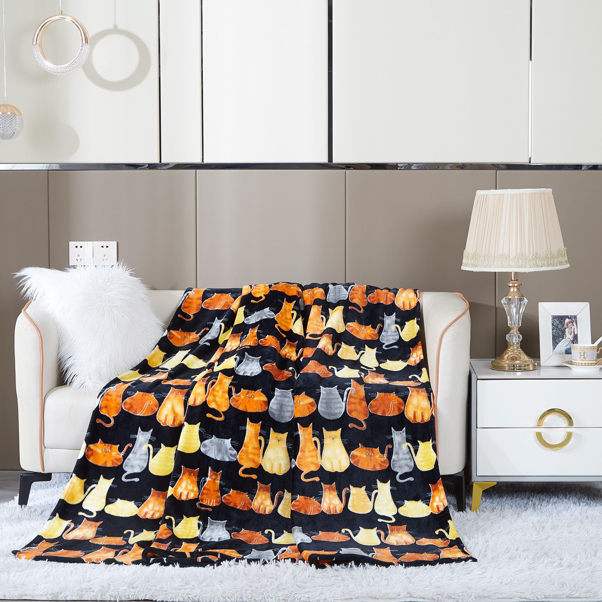 

Плед Cleo Home California Collection евро 200х220 на кровать с рисунком велсофт, California Collection ZIP