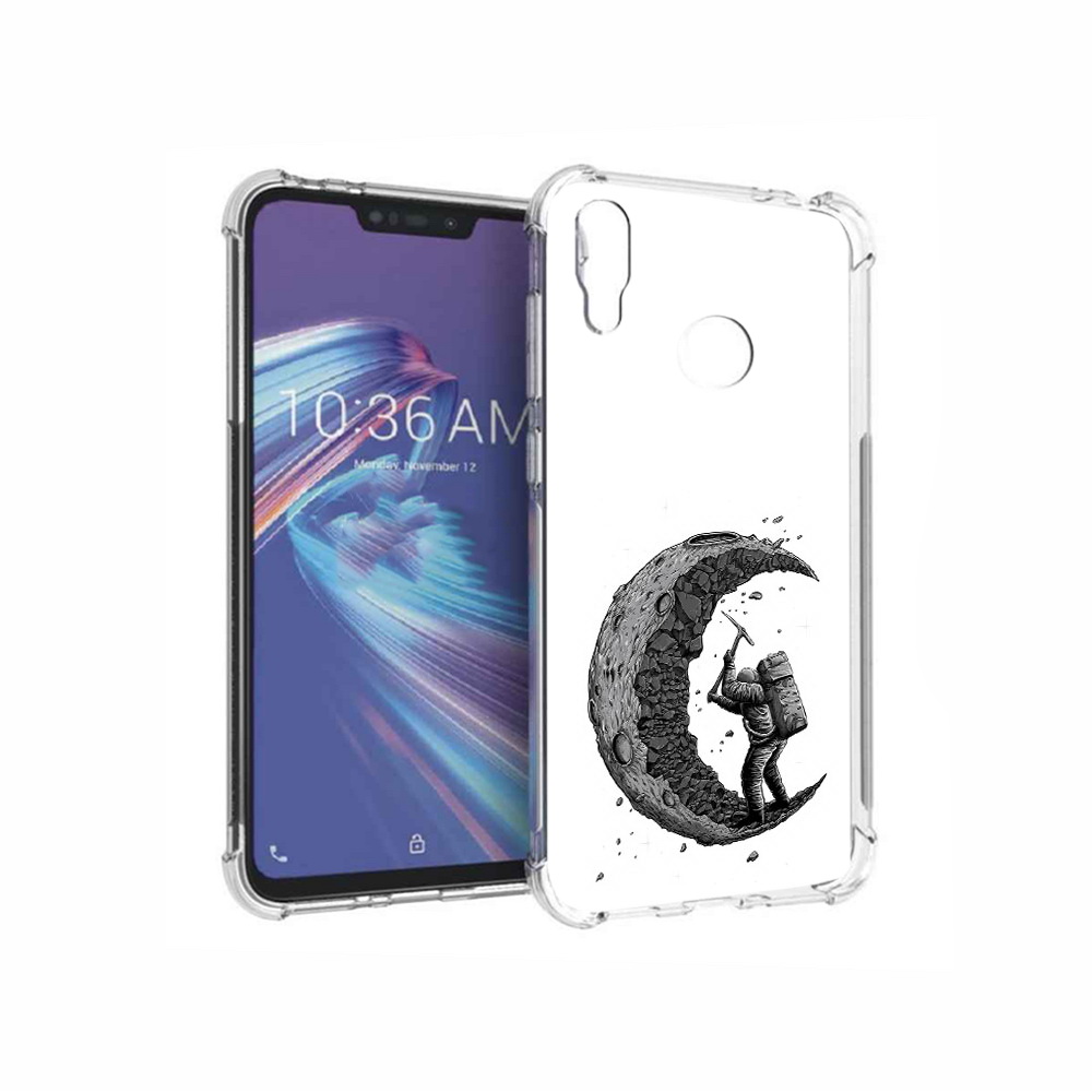 

Чехол MyPads Tocco для Asus ZenFone Max M2 (ZB633KL) камненная луна, Прозрачный, Tocco