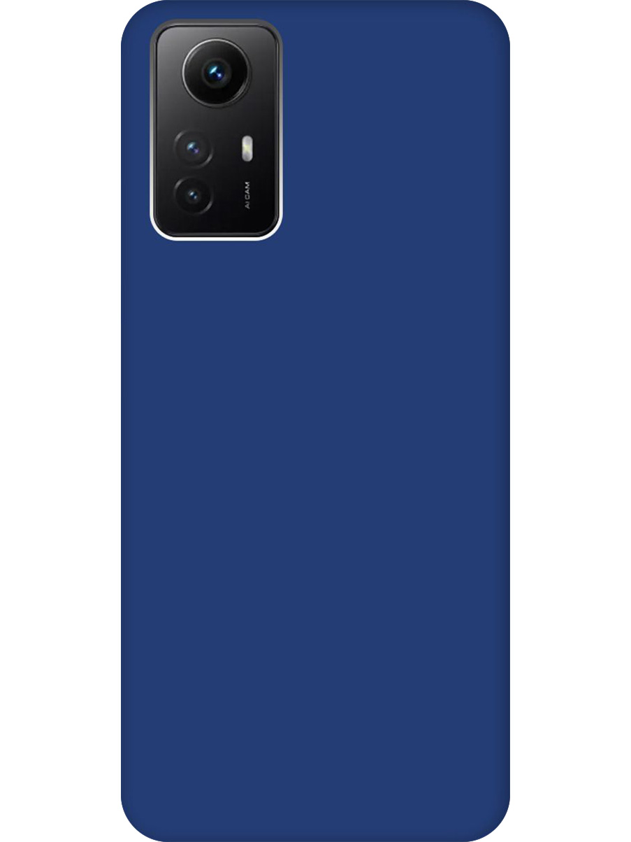 

Силиконовый чехол на Xiaomi Redmi Note 12s матовый синий, 778676913
