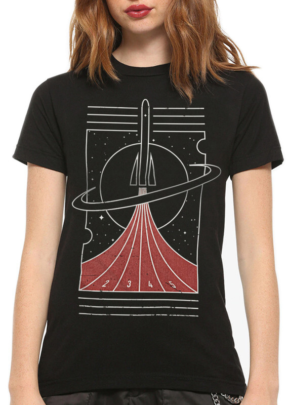 

Футболка женская DreamShirts Studio Космическая Гонка SPA-558344-1 черная XL, Черный, Космическая Гонка SPA-558344-1