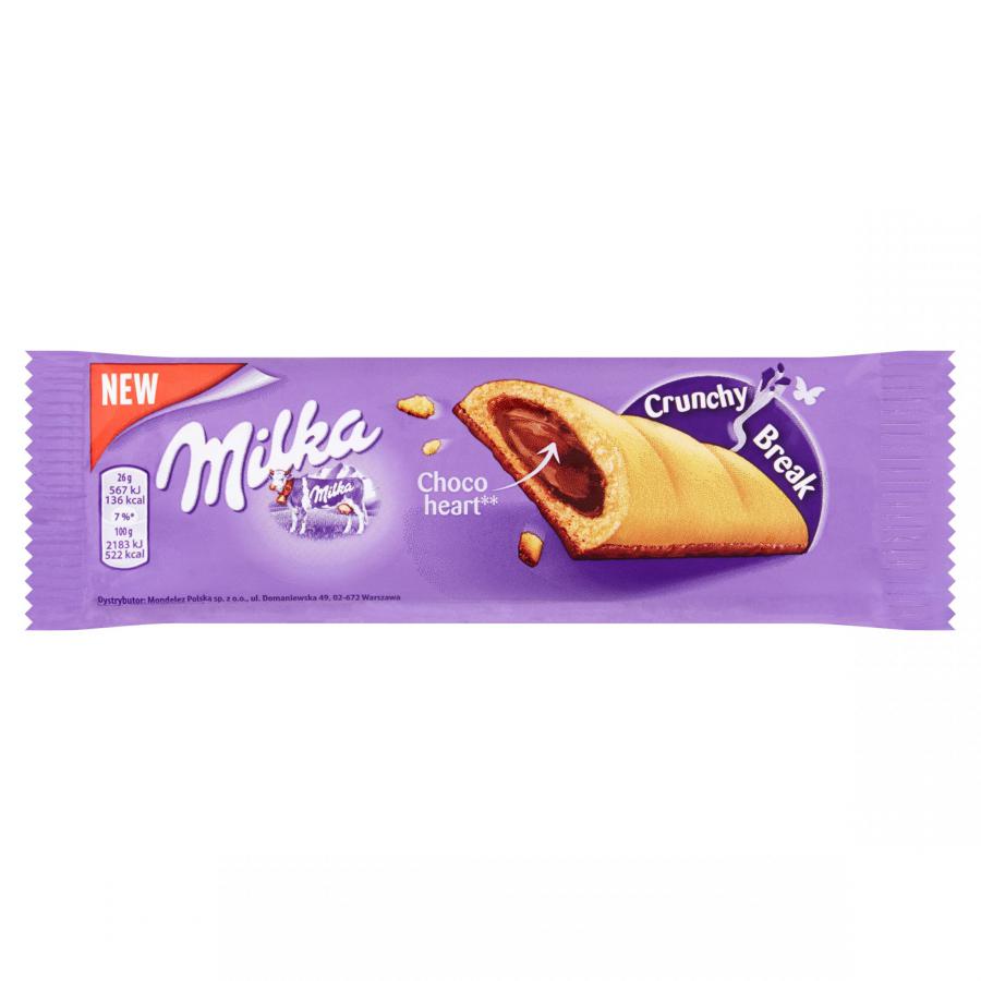 фото Печенье milka crunchy break, с молочным шоколадом, 26 г