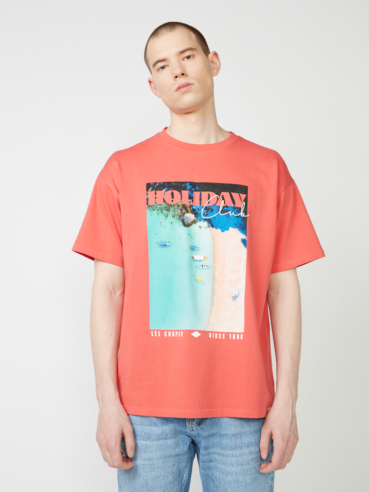

Футболка мужская Lee cooper MT2A122591BSLC1 красная XXL, Красный, MT2A122591BSLC1