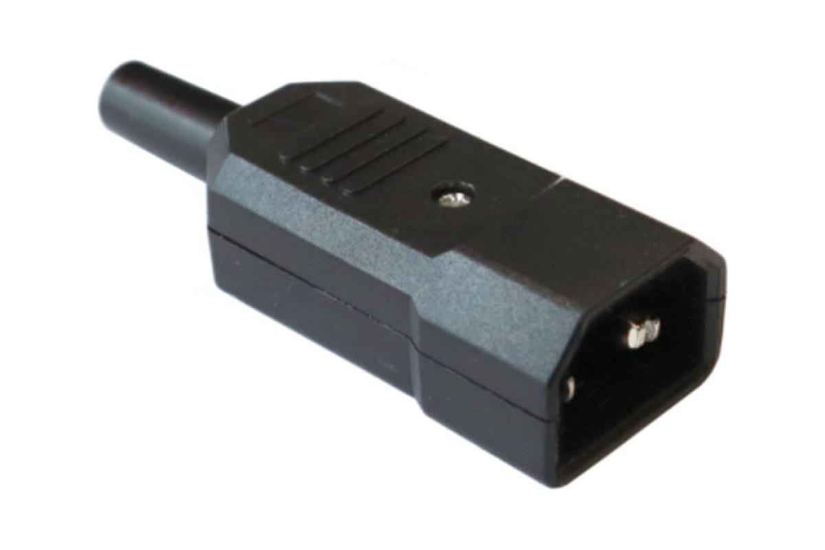

Вилка Lanmaster IEC 60320 C14 10A 250V разборная Black, Черный