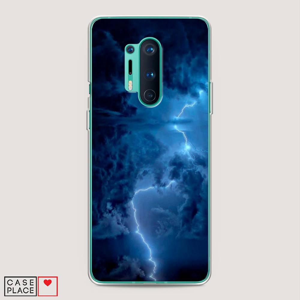 

Чехол Awog на OnePlus 8 Pro / ВанПлас 8 Pro "Молния", Синий, 151050-4