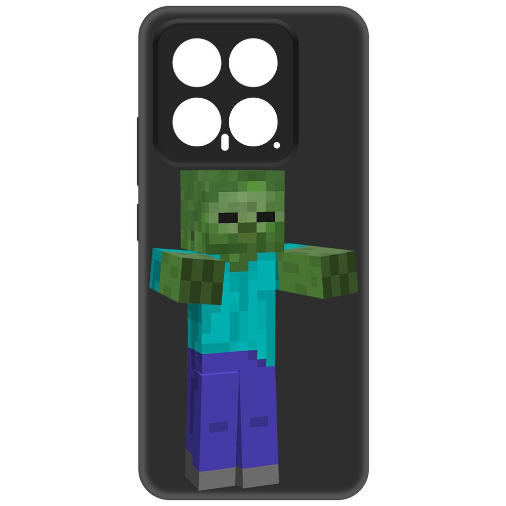 

Чехол-накладка Krutoff Soft Case Minecraft-Гигант для Xiaomi 14 черный
