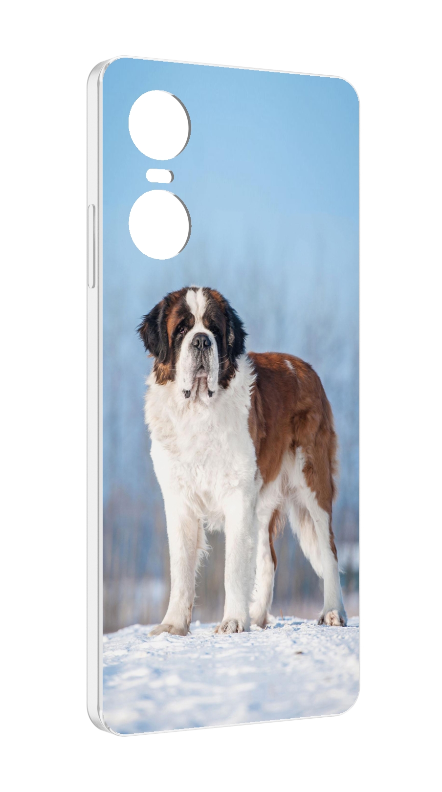 

Чехол MyPads сенбернар для Tecno Pop 6 Pro, Прозрачный, Tocco
