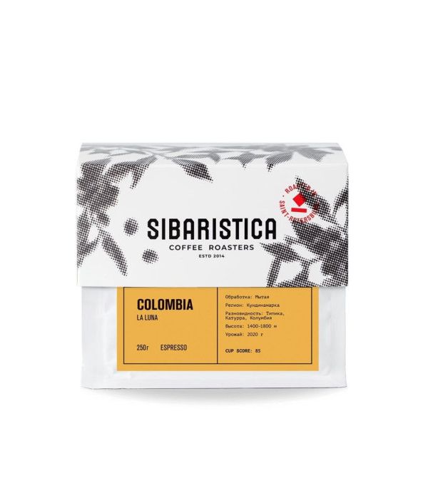 

Кофе в зернах Sibaristica Colombia La Luna, Espresso, 250 г