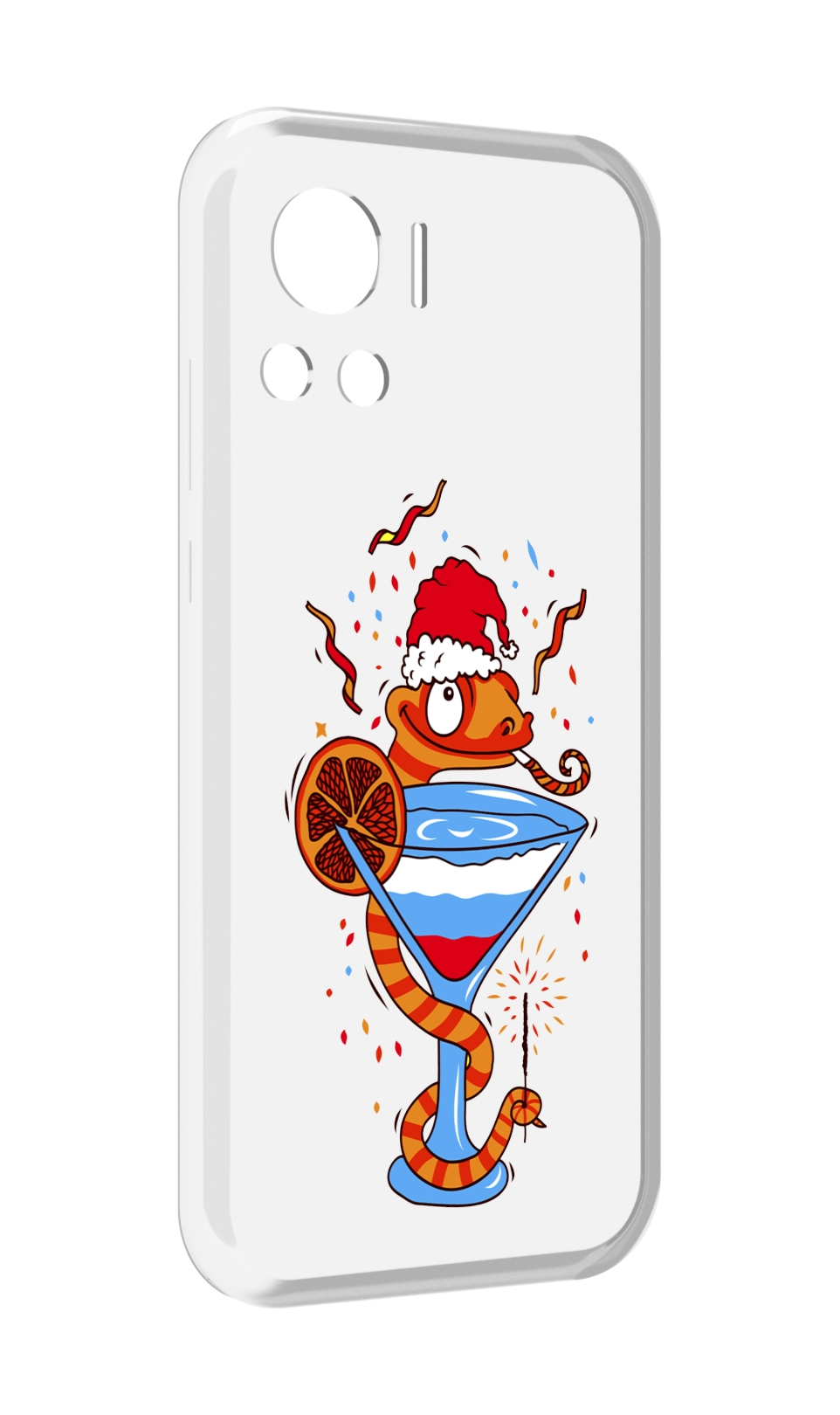 

Чехол MyPads змейка для Motorola Edge 30 Ultra, Прозрачный, Tocco
