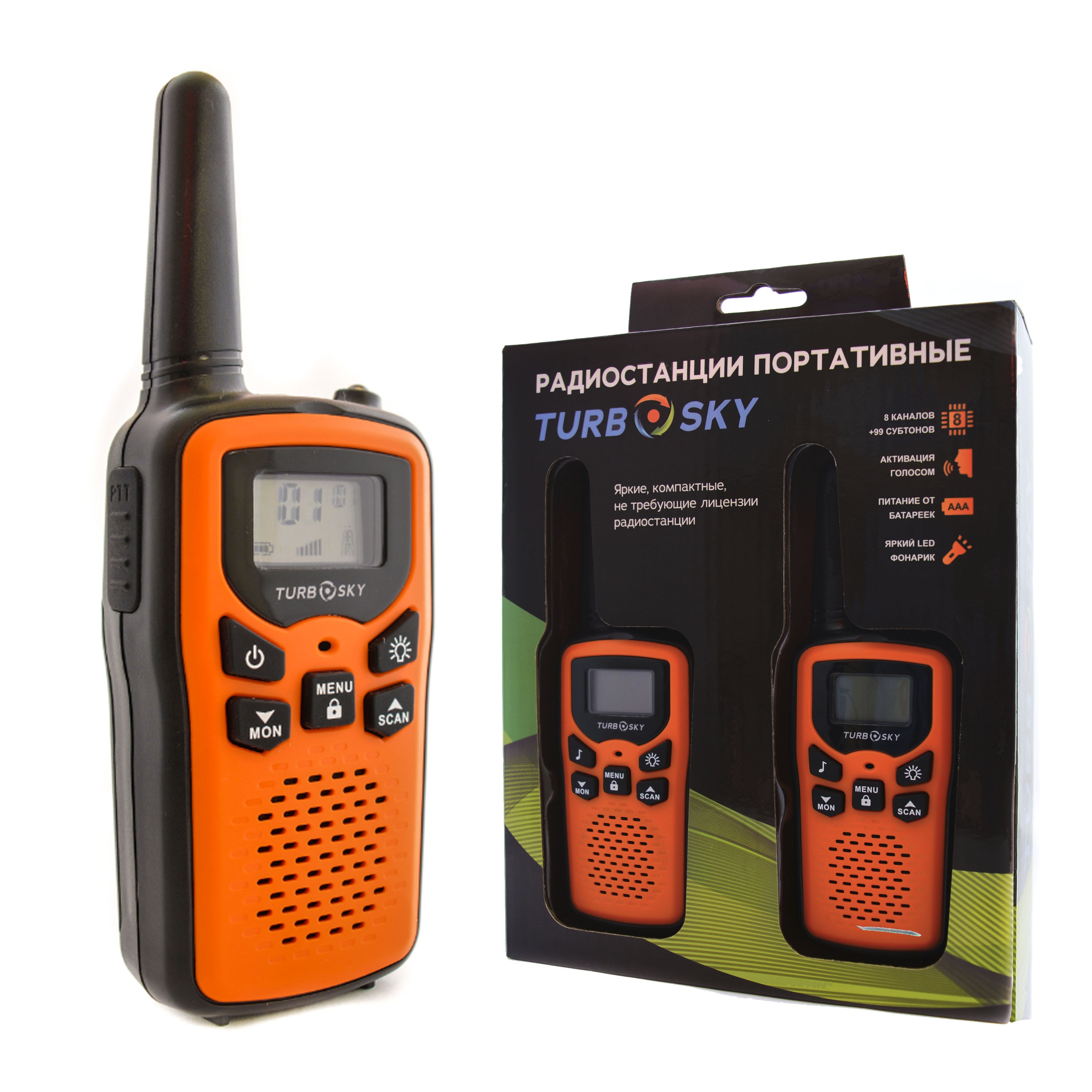 

Детские рации TurboSky 25 ORANGE 6976_b, 25