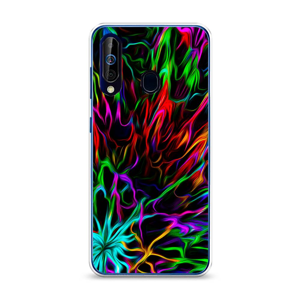 

Чехол на Samsung Galaxy A60 "Разноцветные разводы", Голубой;зеленый;оранжевый, 28250-3