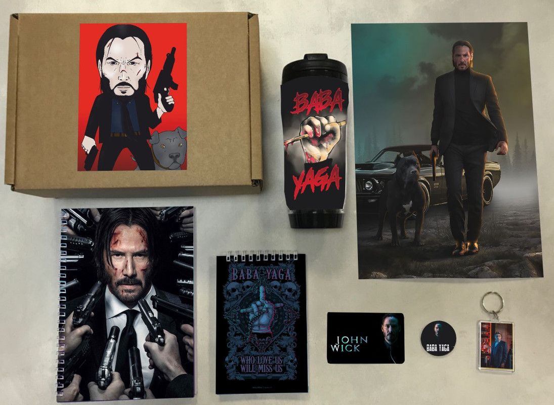 

Бокс с подарком Джон Уик, John Wick, Box-160123-5, 7 предметов, Бежевый, Джон Уик, John Wick