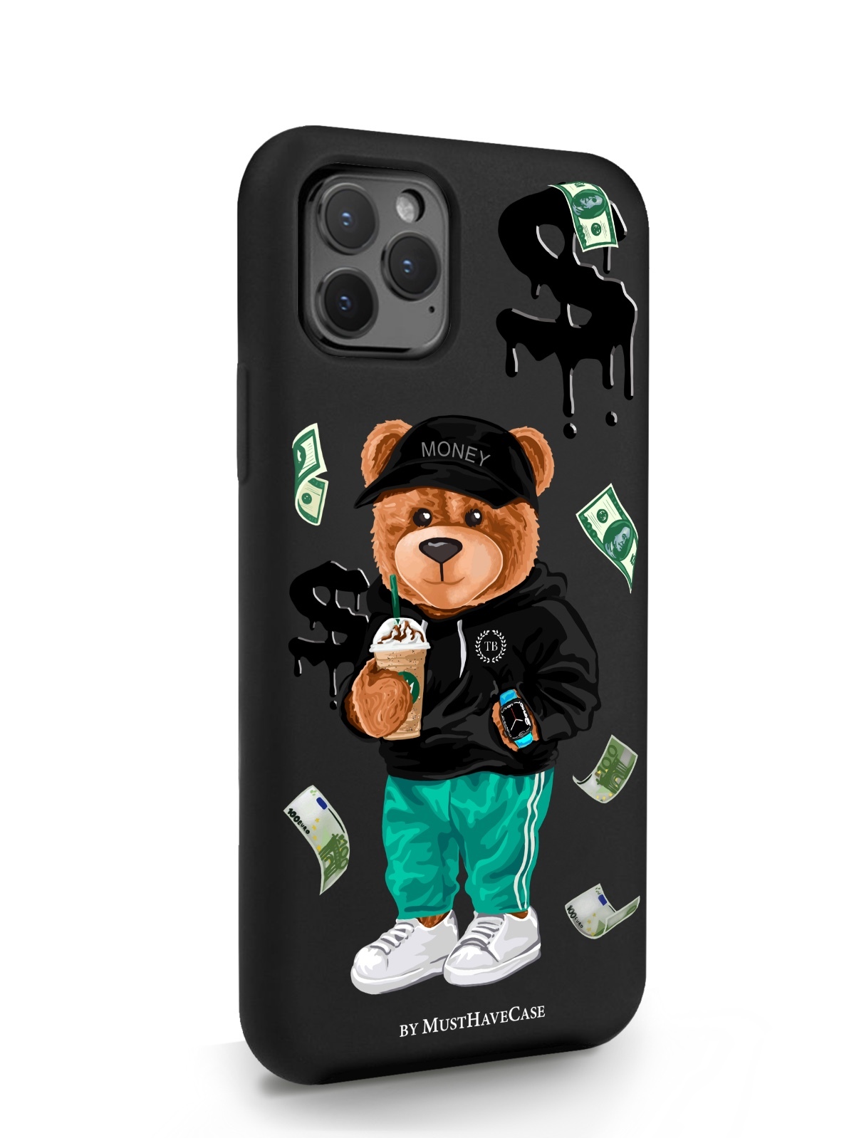 фото Чехол musthavecase для iphone 11 pro мишка тони черный