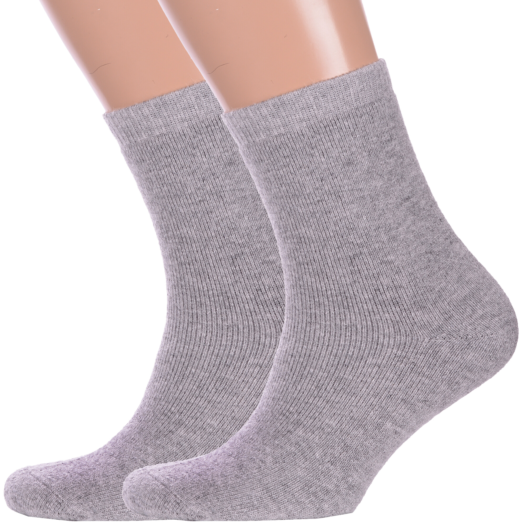 Комплект носков мужских Hobby Line 2-Нмкшм6490-2 серых 39-44, 2 пары