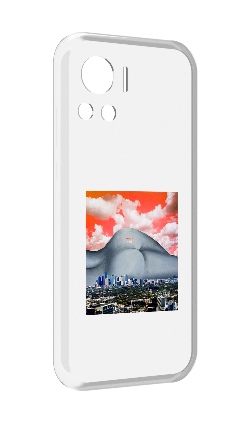 

Чехол MyPads город с девушкой на фоне для Motorola Edge 30 Ultra, Прозрачный, Tocco