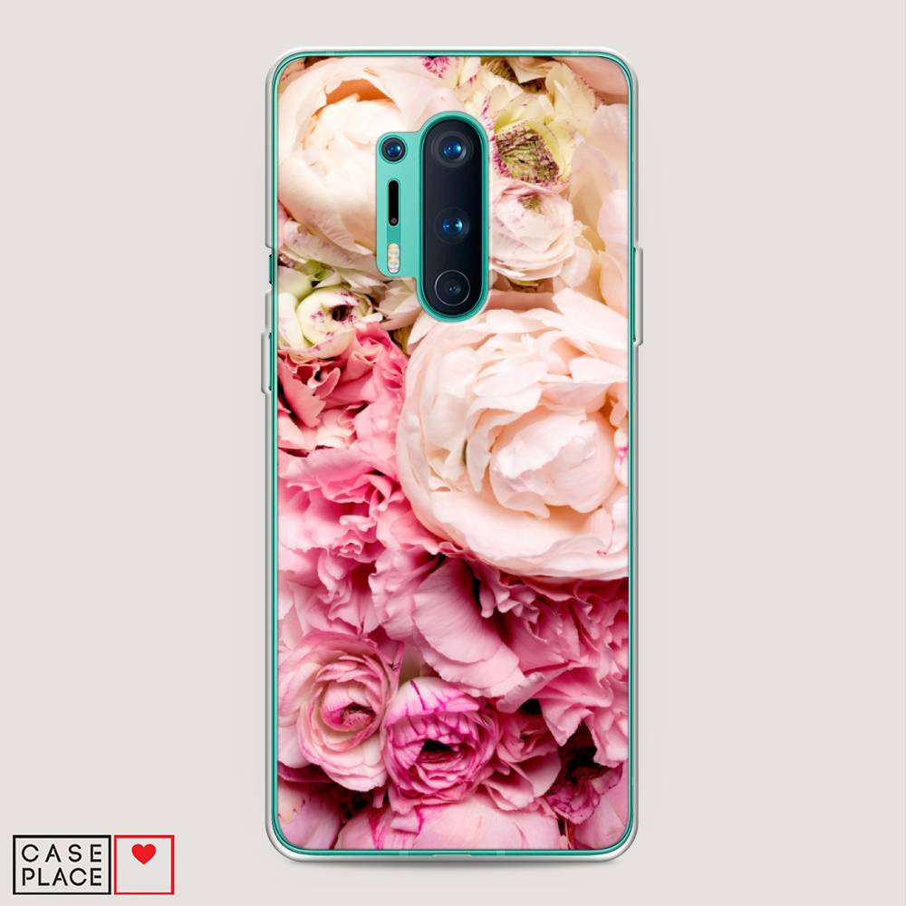 

Чехол Awog на OnePlus 8 Pro / ВанПлас 8 Pro "Пионы яркие", Розовый, 151050-8