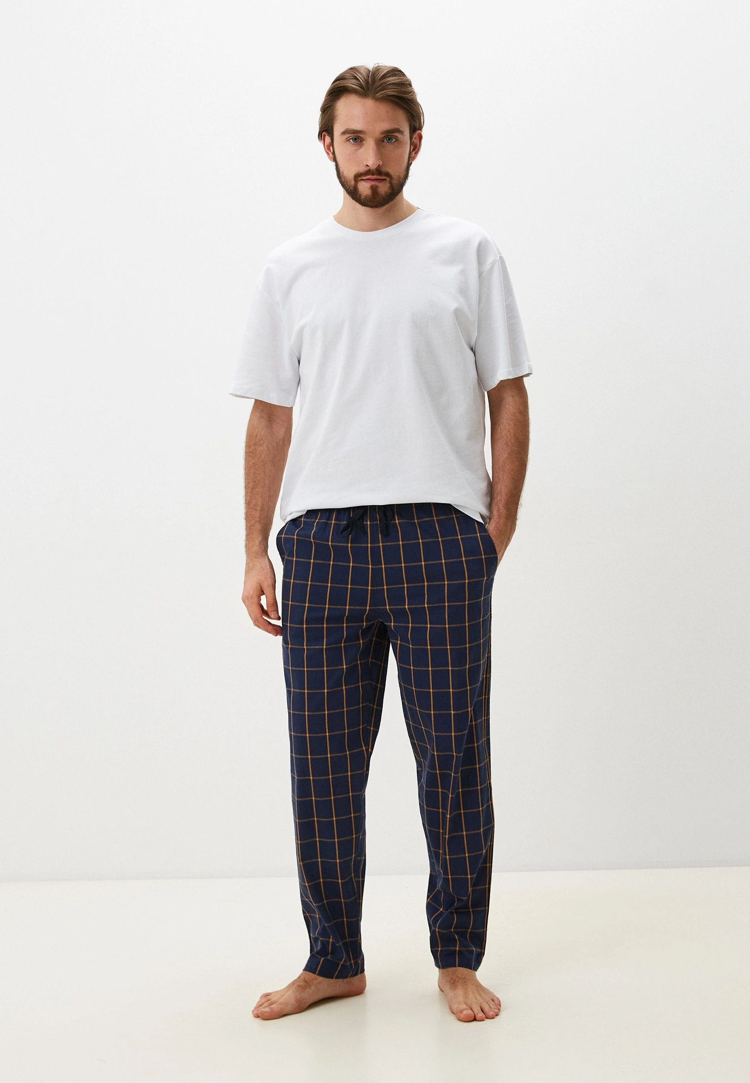 

Брюки домашние мужские Cacharel 2240 синие XXL, Синий, 2240