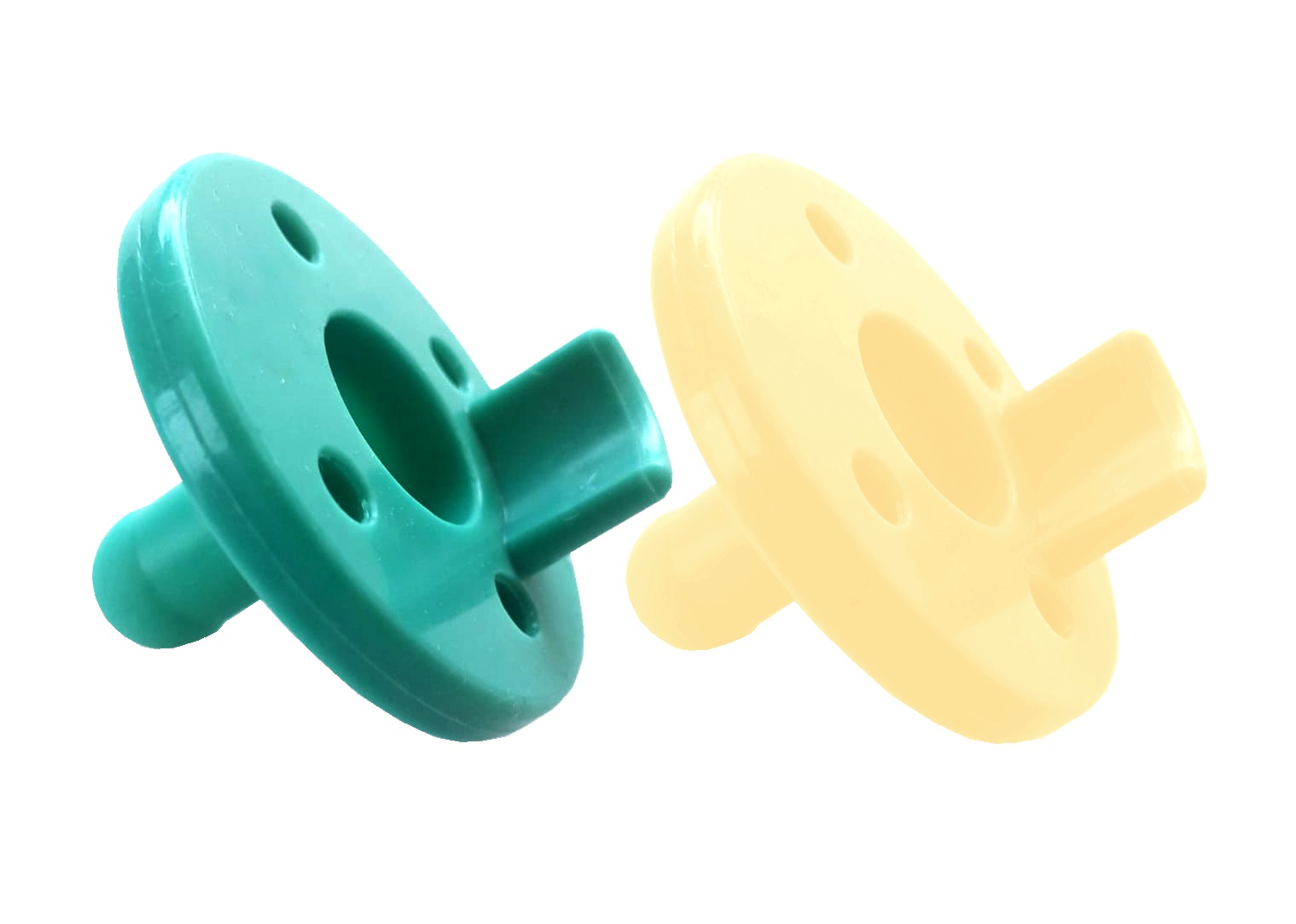 Соска пустышка для новорожденных 0+ MinikOiOi BASICS -Soother - Aqua GreenMellow Yellow