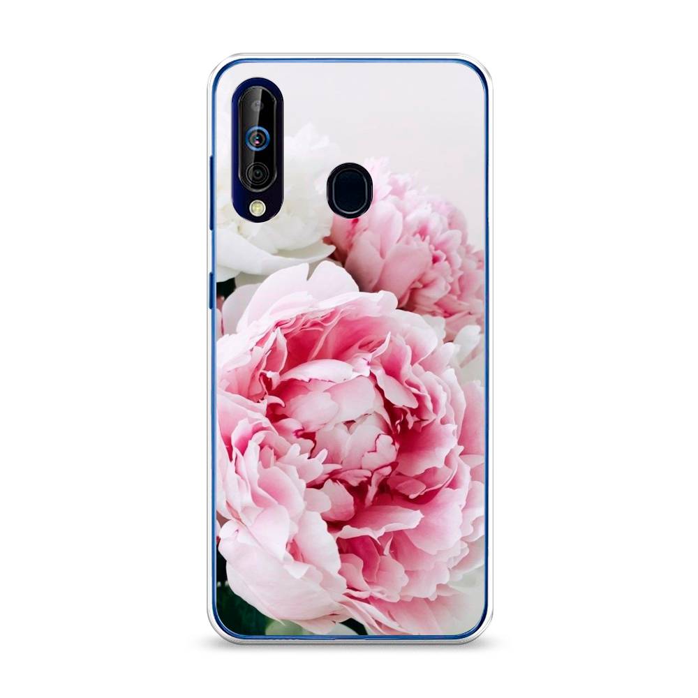 

Чехол на Samsung Galaxy A60 "Розовые и белые пионы", Розовый;белый, 28250-2