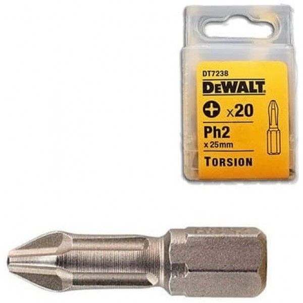 

Биты DEWALT DT7238-QZ, Ph2 x 25 мм, 20 шт., DeWalt DT7238-QZ