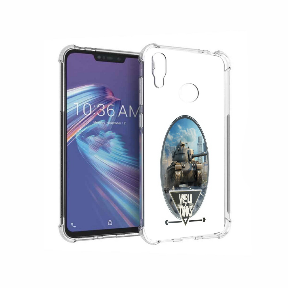 

Чехол MyPads Tocco для Asus ZenFone Max M2 (ZB633KL) игра с танками, Прозрачный, Tocco