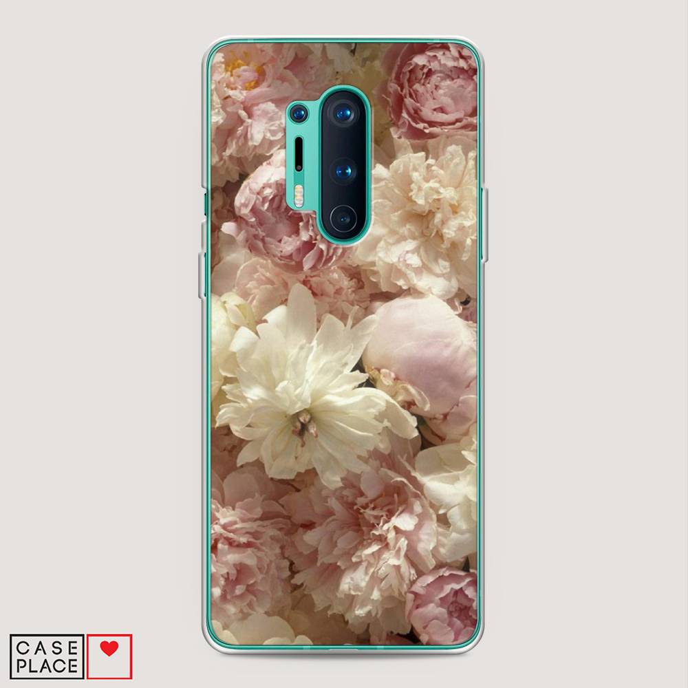 

Чехол Awog на OnePlus 8 Pro / ВанПлас 8 Pro "Пионы светлые", Бежевый;коричневый, 151050-8