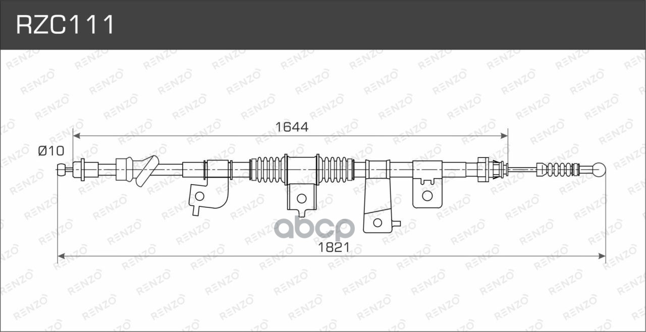 

Rzс111_Тросы Стояночного Тормоза, Rzс111 RENZO rzc111