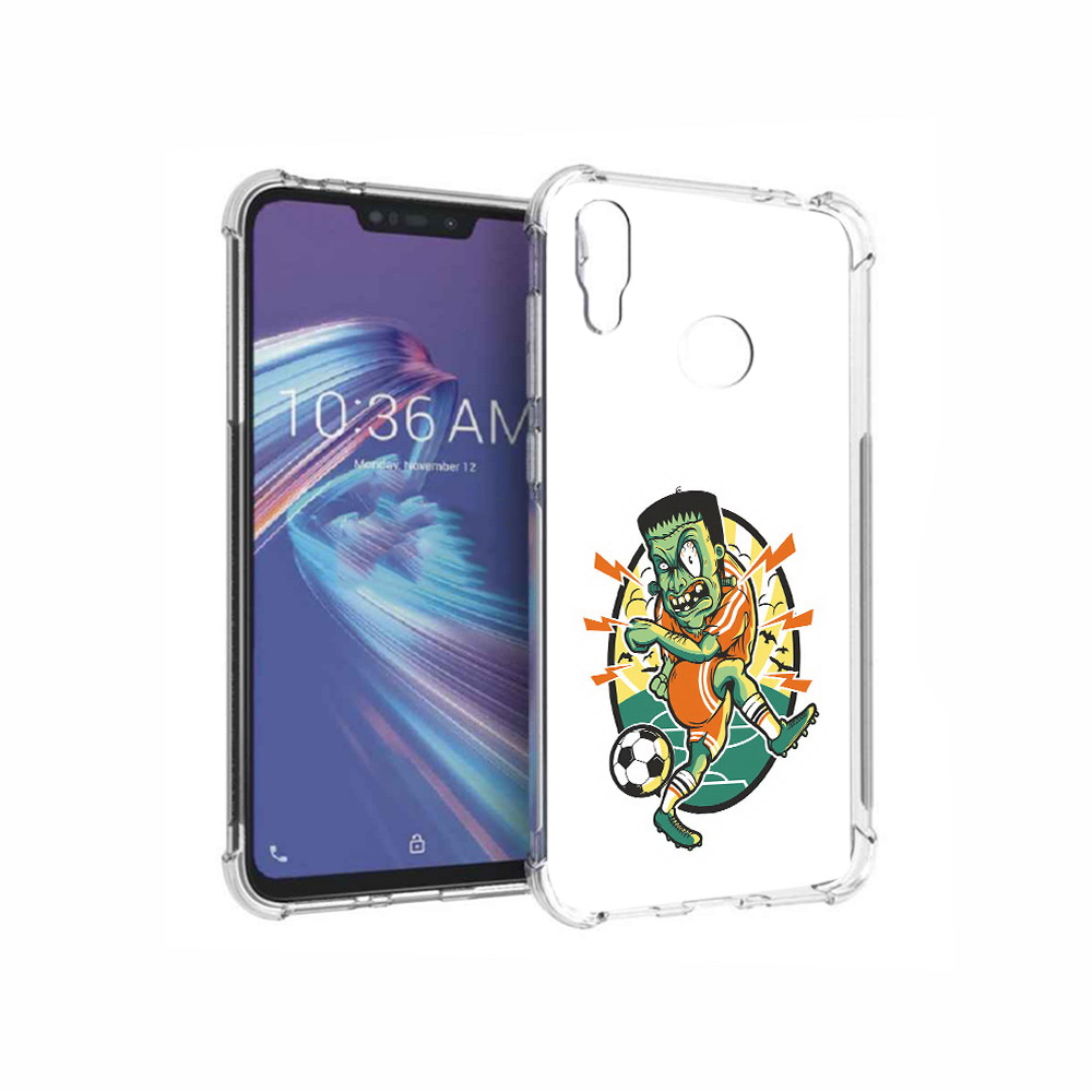

Чехол MyPads Tocco для Asus ZenFone Max M2 (ZB633KL) зомби футболист, Прозрачный, Tocco