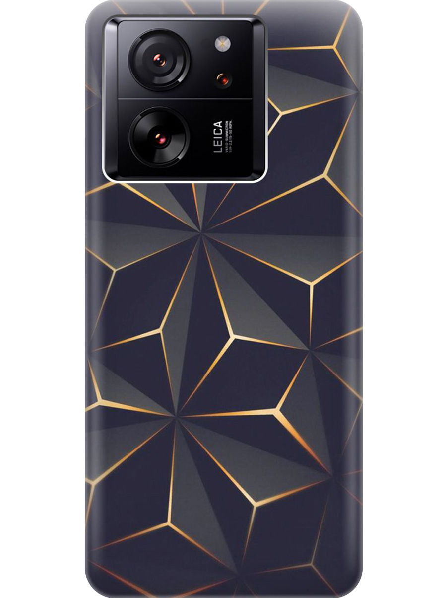 

Силиконовый чехол на Xiaomi 13T/13T Pro с принтом "Графитовый узор", Прозрачный;оранжевый;черный, 776584831