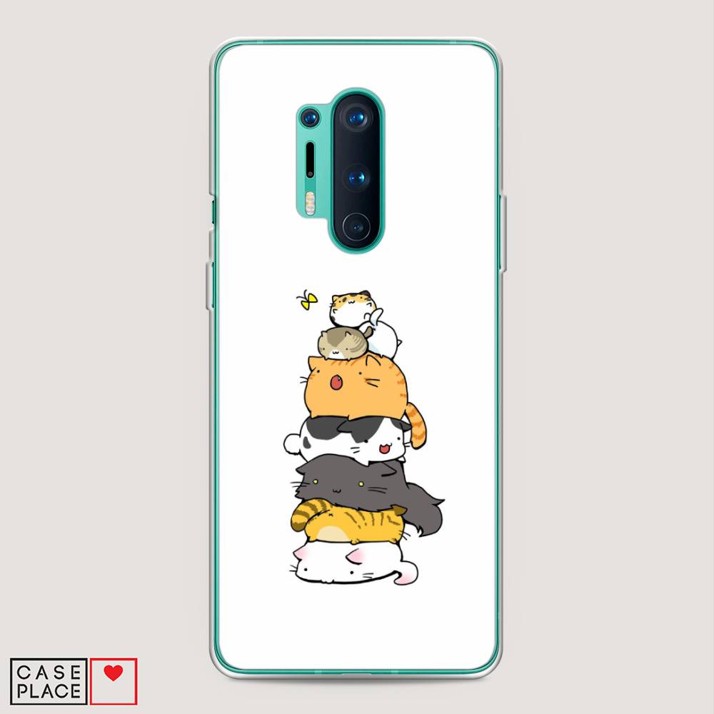 

Чехол Awog на OnePlus 8 Pro / ВанПлас 8 Pro "Бутерброд из котиков", Коричневый;белый;серый, 151050-10