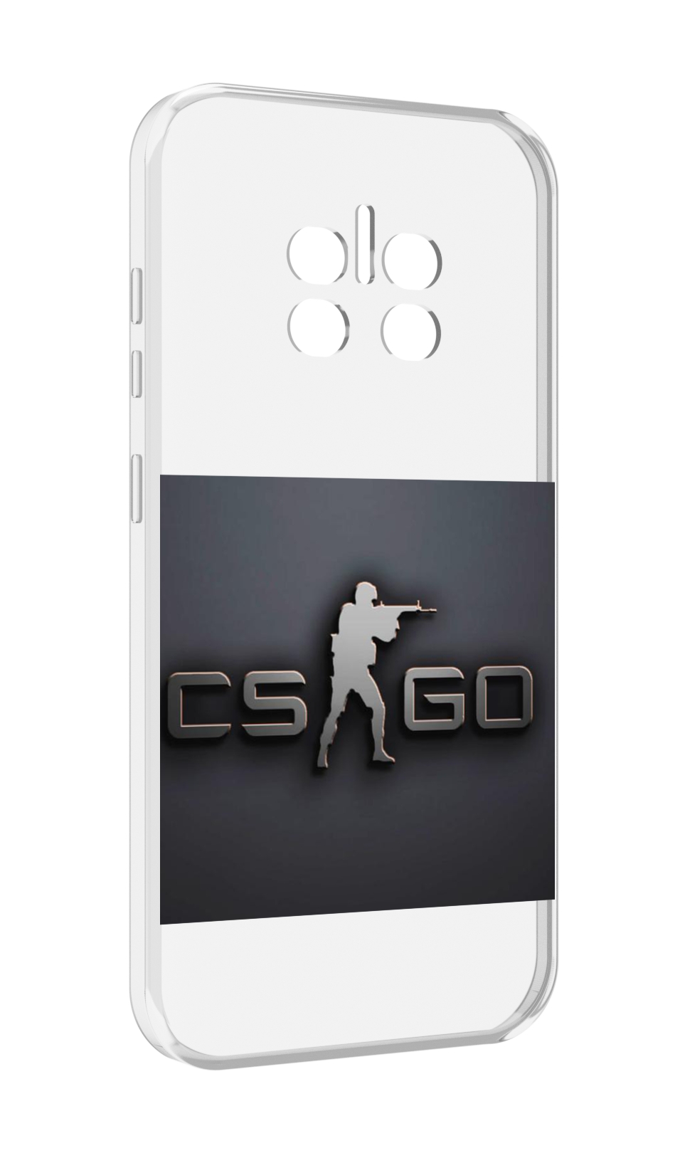 

Чехол MyPads CS go логотип мужской для Doogee V11, Прозрачный, Tocco
