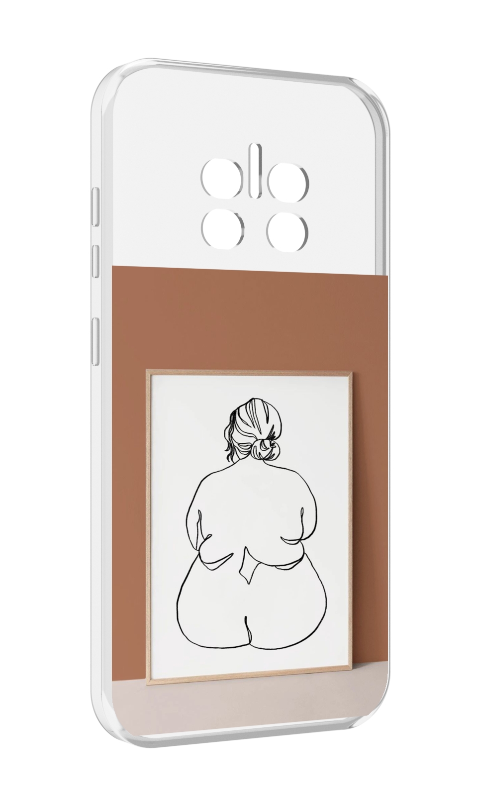 

Чехол MyPads Body Positive Female Figure Line Art женский для Doogee V11, Прозрачный, Tocco