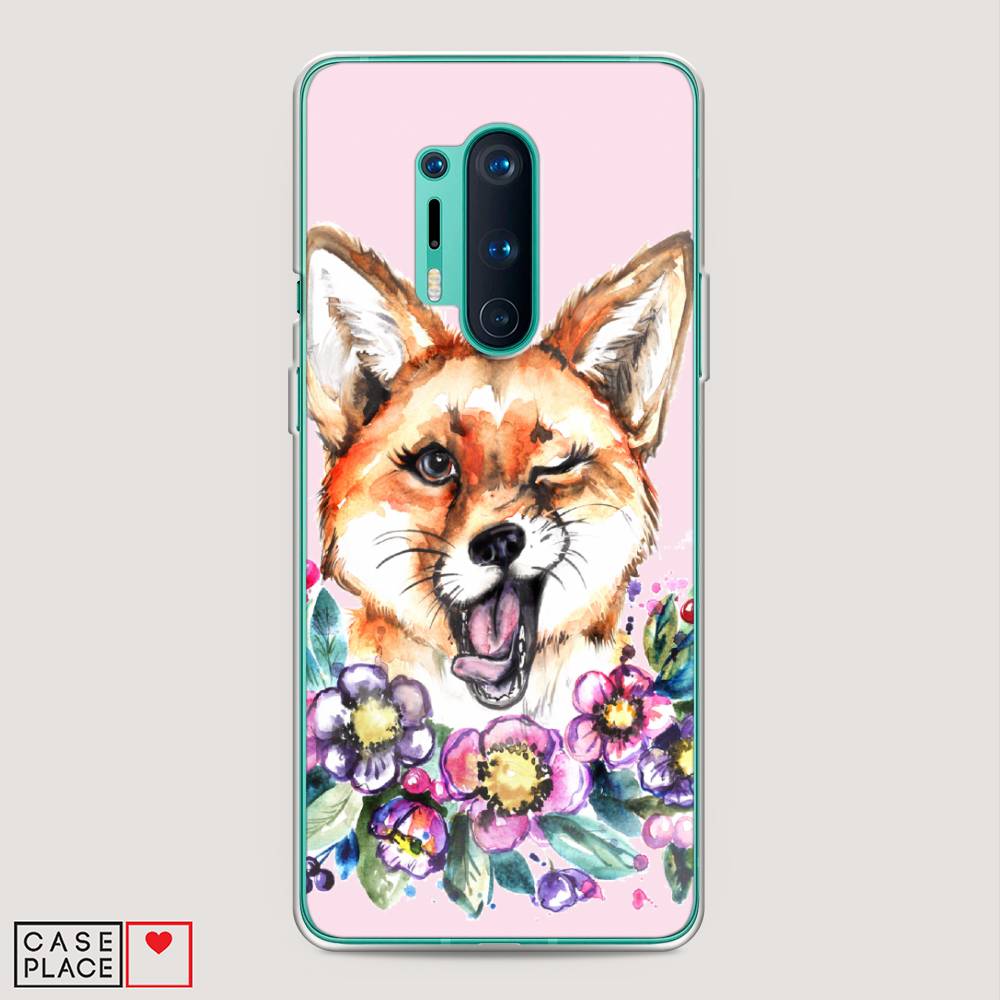 

Чехол Awog на OnePlus 8 Pro / ВанПлас 8 Pro "Подмигивающая лиса", Оранжевый, 151050-10