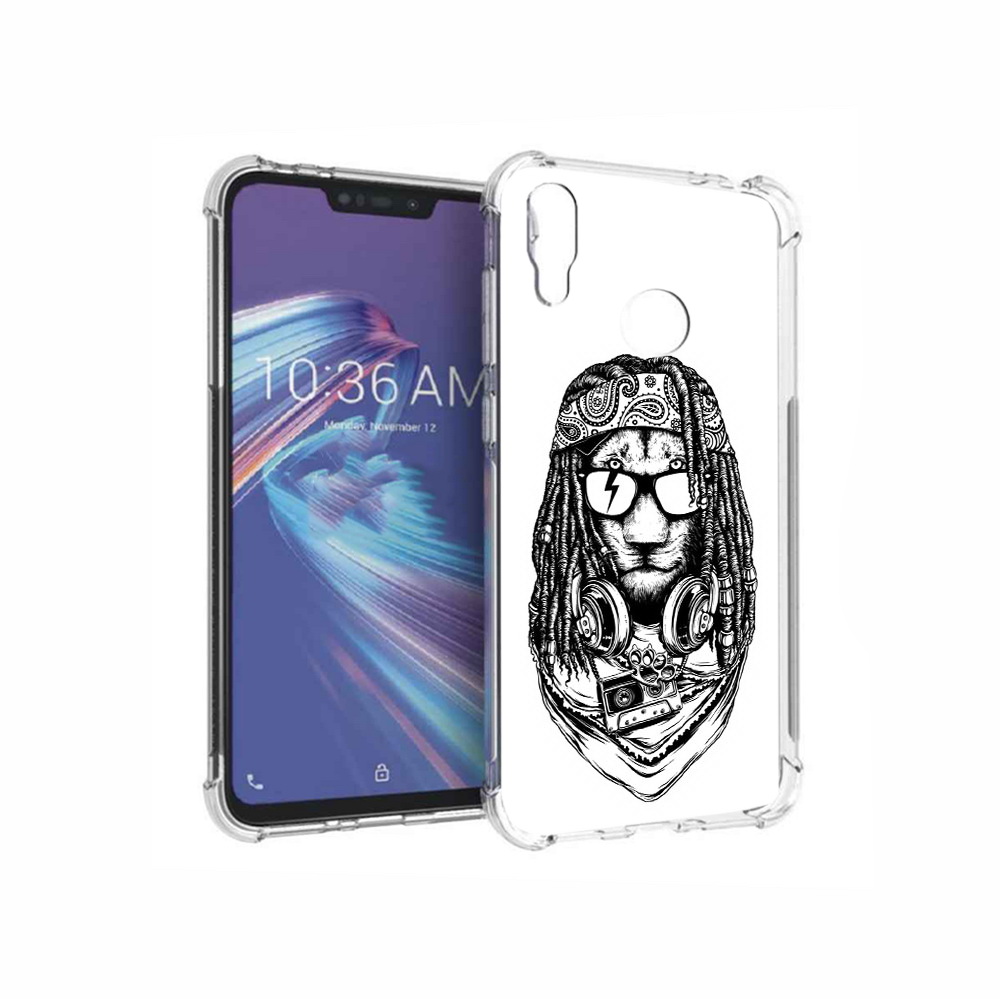 

Чехол MyPads Tocco для Asus ZenFone Max M2 (ZB633KL) дреды льва, Прозрачный, Tocco