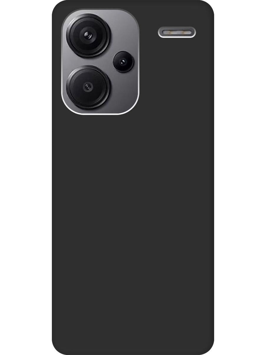 

Силиконовый чехол на Xiaomi Redmi Note 13 Pro + матовый черный, 776589213