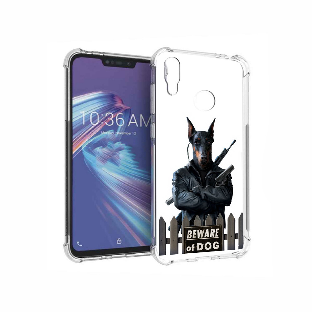 

Чехол MyPads Tocco для Asus ZenFone Max M2 (ZB633KL) доберман, Прозрачный, Tocco