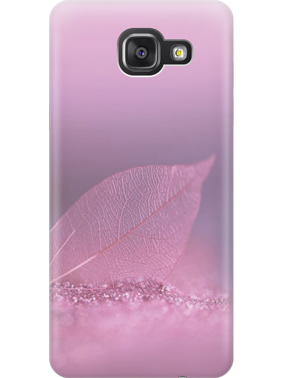 

Силиконовый чехол на Samsung Galaxy A3 (2016) с принтом "Листок в розовых блестках", Прозрачный;розовый;фиолетовый, 78151722