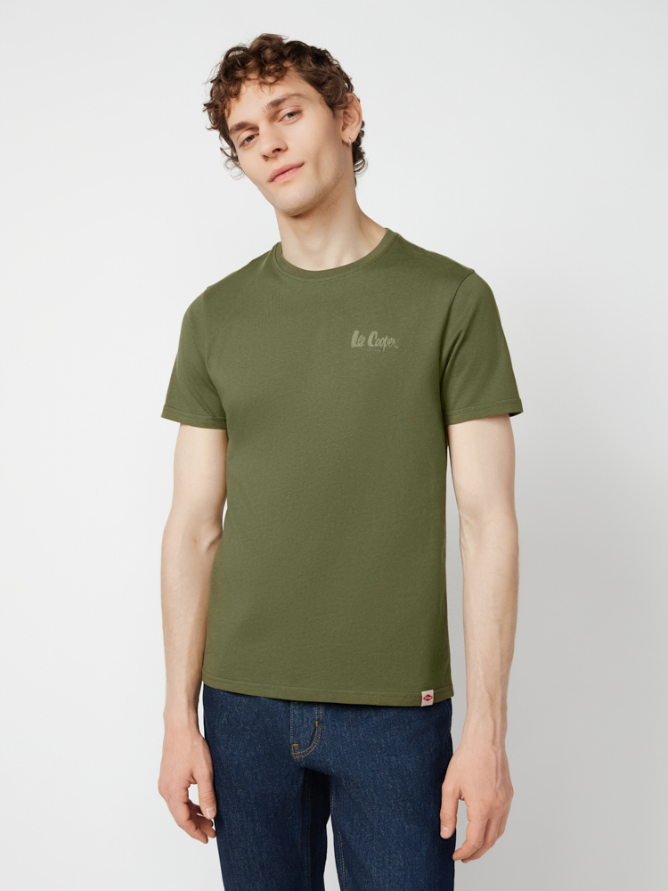 

Футболка мужская Lee cooper MT2A122251BSLC6 хаки S, MT2A122251BSLC6