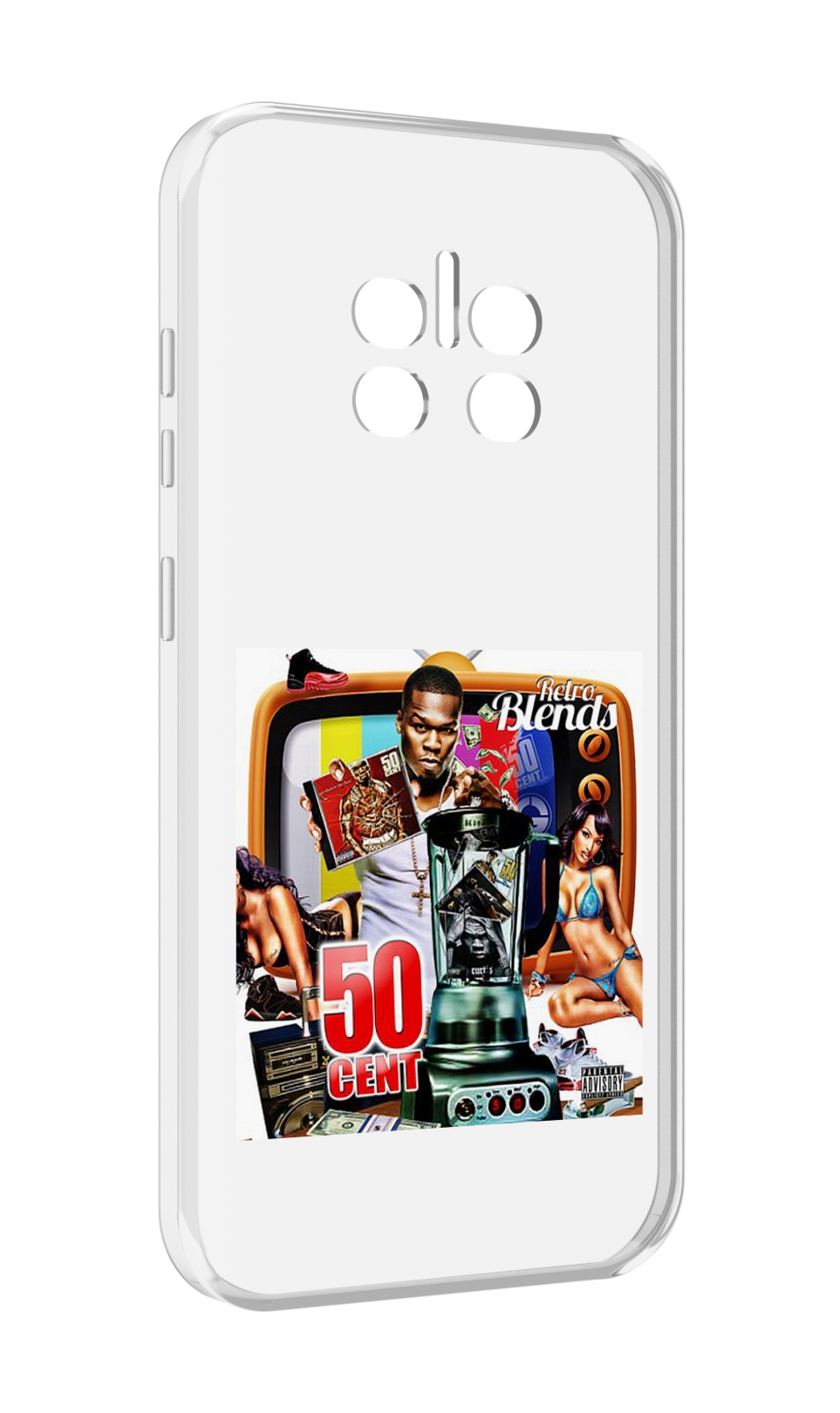 

Чехол MyPads 50 Cent - Retro 50 Cent Blends для Doogee V11, Прозрачный, Tocco