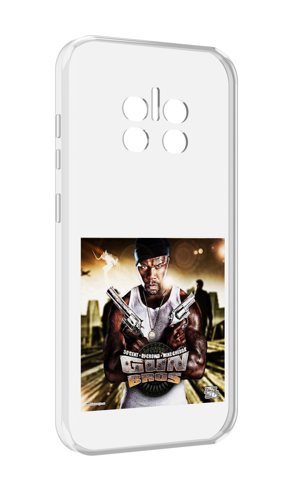 

Чехол MyPads 50 Cent - Gun Bros для Doogee V11, Прозрачный, Tocco