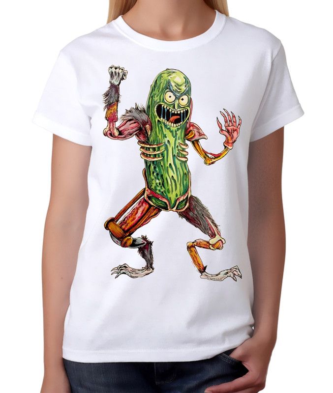 

Футболка женская DreamShirts Studio Огурчик Рик - Огурик 99963b-1 белая S, Белый, Огурчик Рик - Огурик 99963b-1