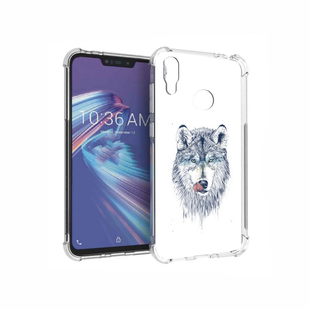 

Чехол MyPads Tocco для Asus ZenFone Max M2 (ZB633KL) голодгый волк, Прозрачный, Tocco