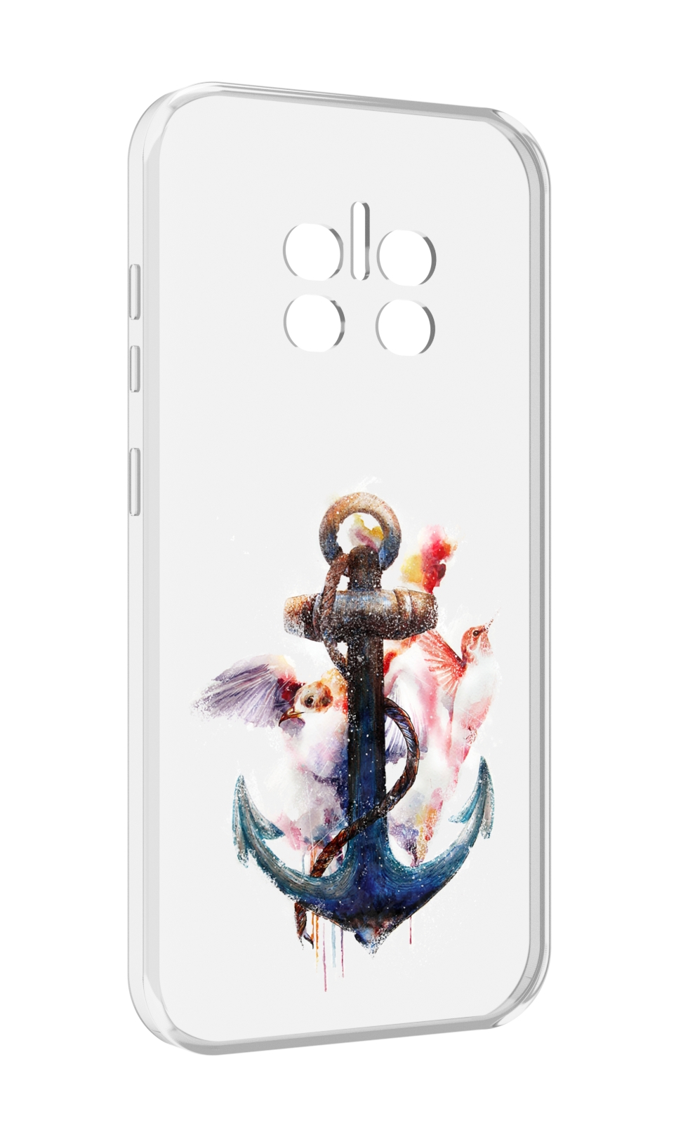 

Чехол MyPads якорь с птицами для Doogee V11, Прозрачный, Tocco