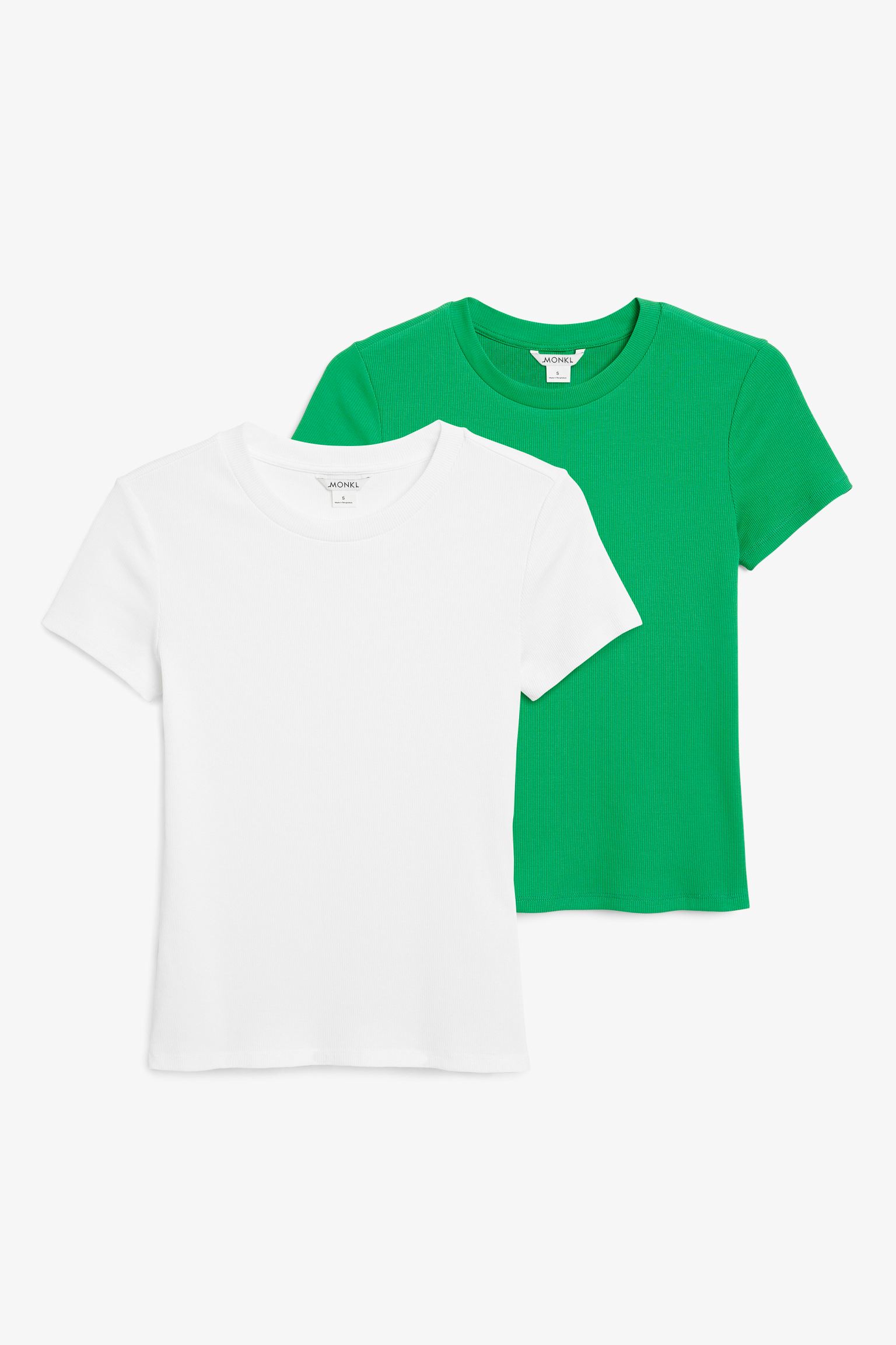 Комплект футболок женских Monki 1174161002 белых S (доставка из-за рубежа)