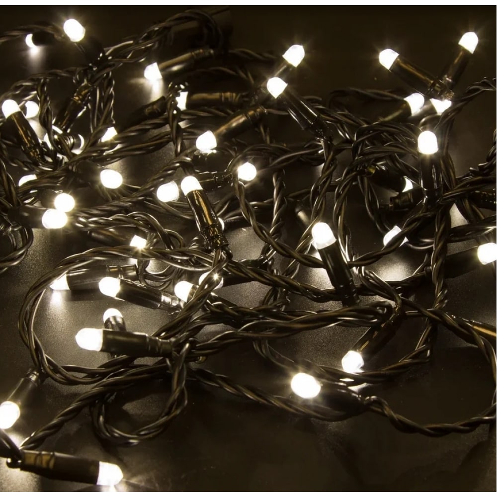 

Светодиодная гирлянда NEON-NIGHT Нить 10м 100 LED, тёплый-белый, без комплекта подключения